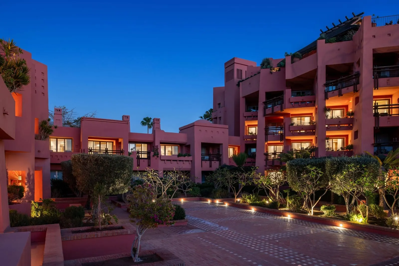 The Ritz-Carlton Tenerife, Abama: The terracotta citadel at dusk
