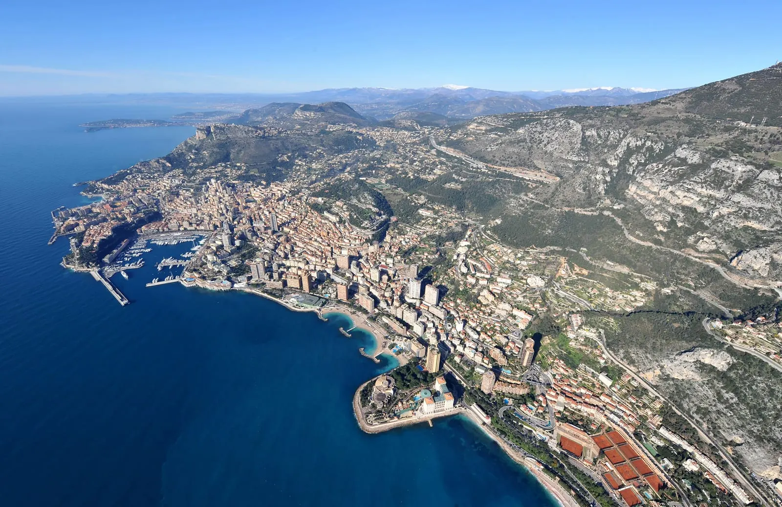 Fairmont Monte Carlo: Monaco from the air