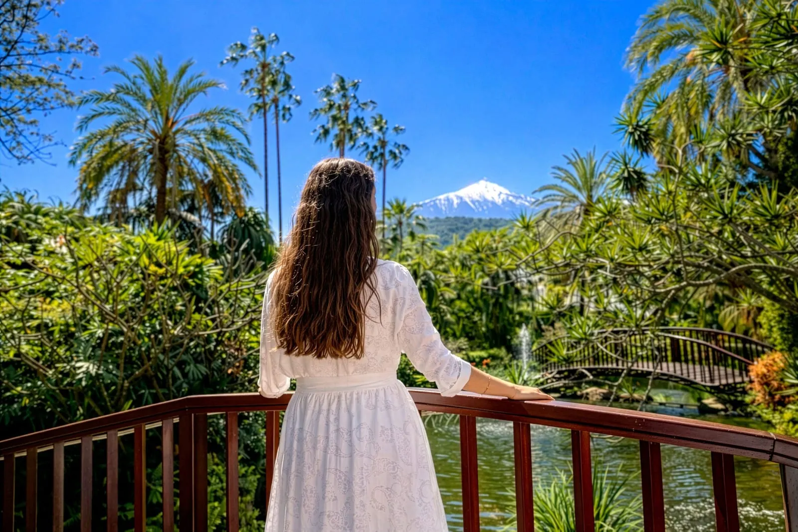 Hotel Botánico & The Oriental Spa Garden: Looking to Teide from the terrace