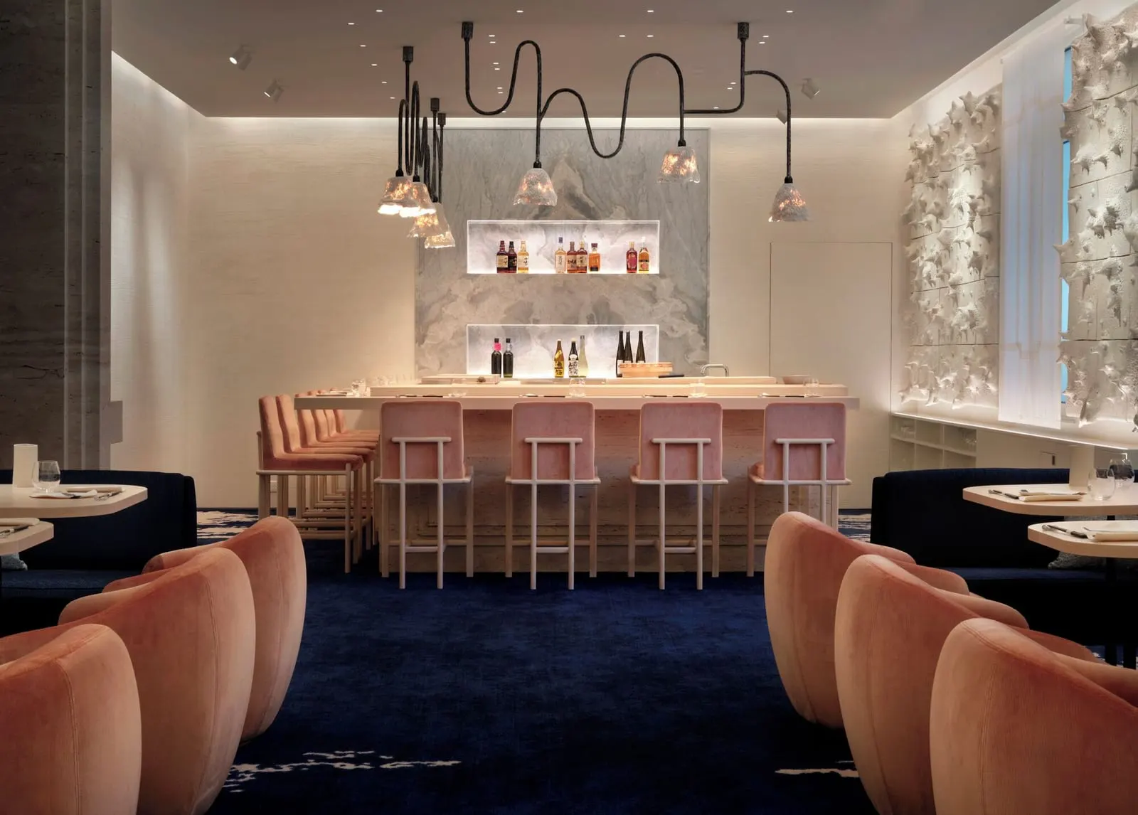 Hôtel Hermitage Monte-Carlo: Counter seating at the bar