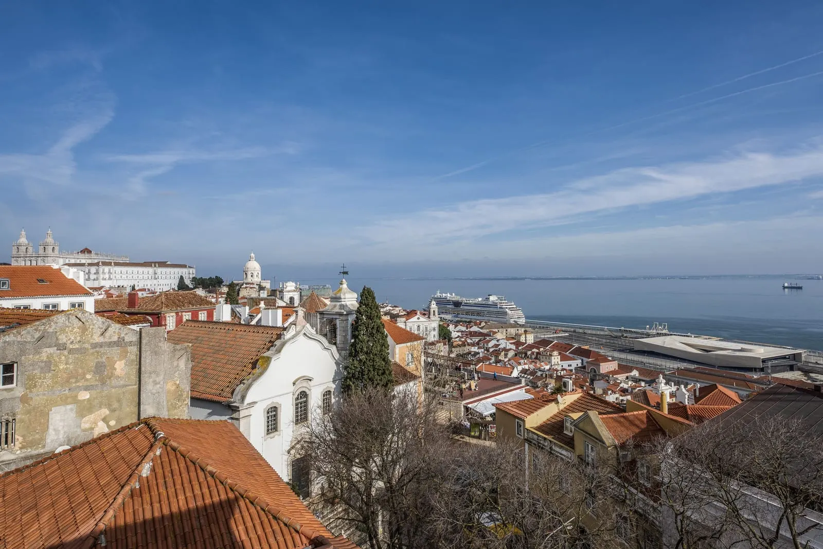 Santiago de Alfama: Alfama rooftops from the terrace