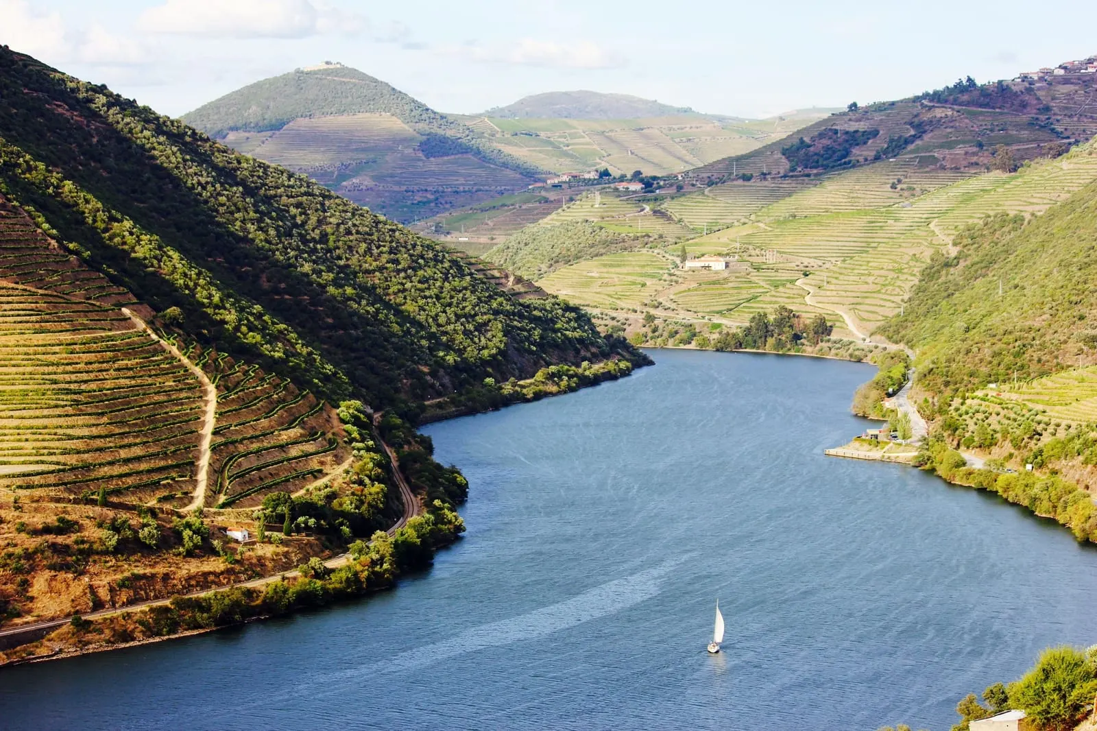 Six Senses Douro Valley: The Douro winding through the terraces