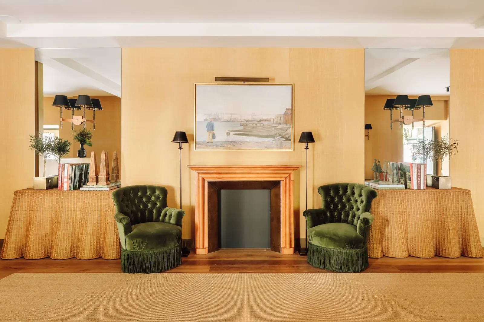 Hotel das Amoreiras: Fireplace lounge