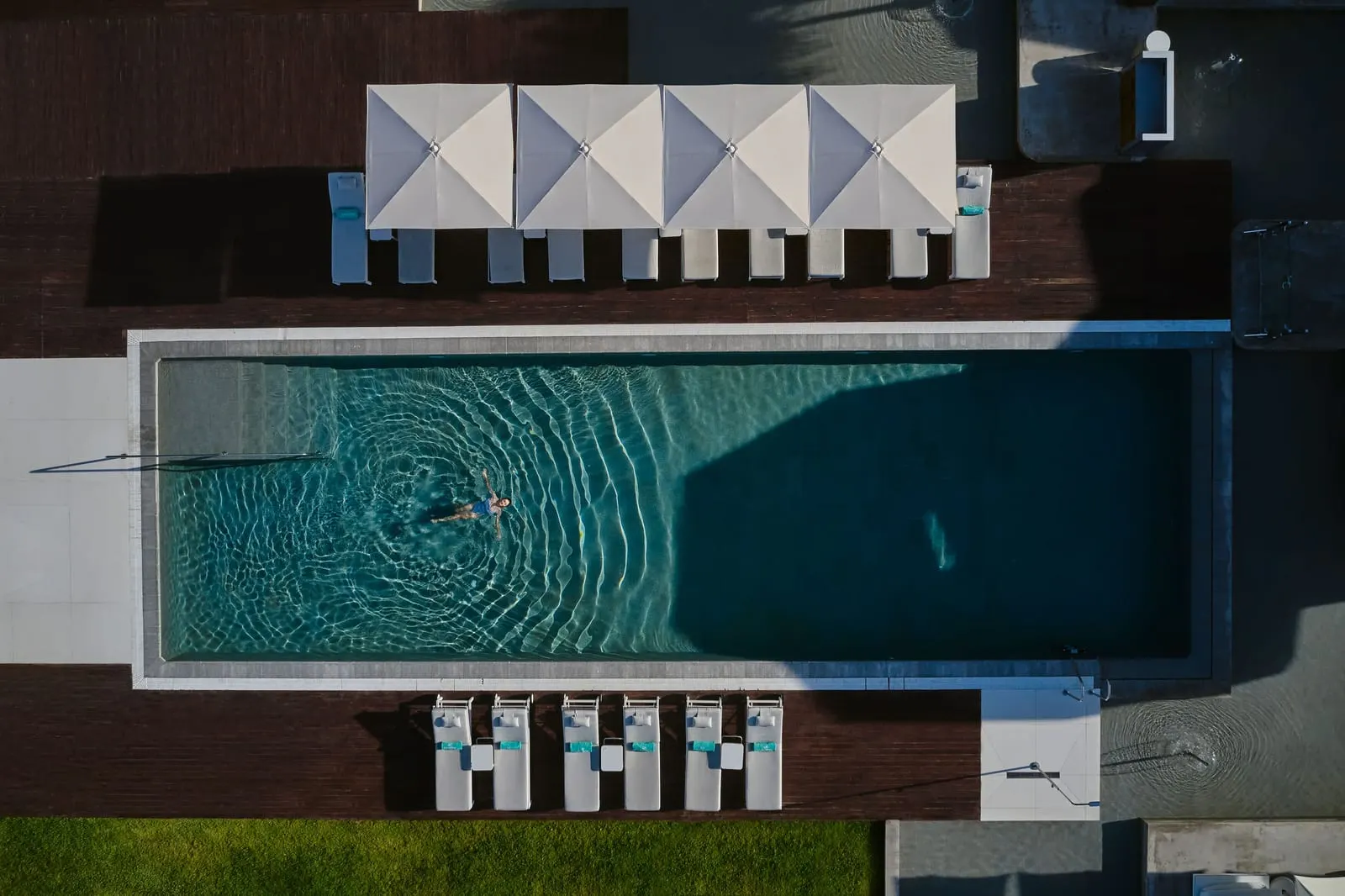 Royal Hideaway Corales Beach: The pool deck from above