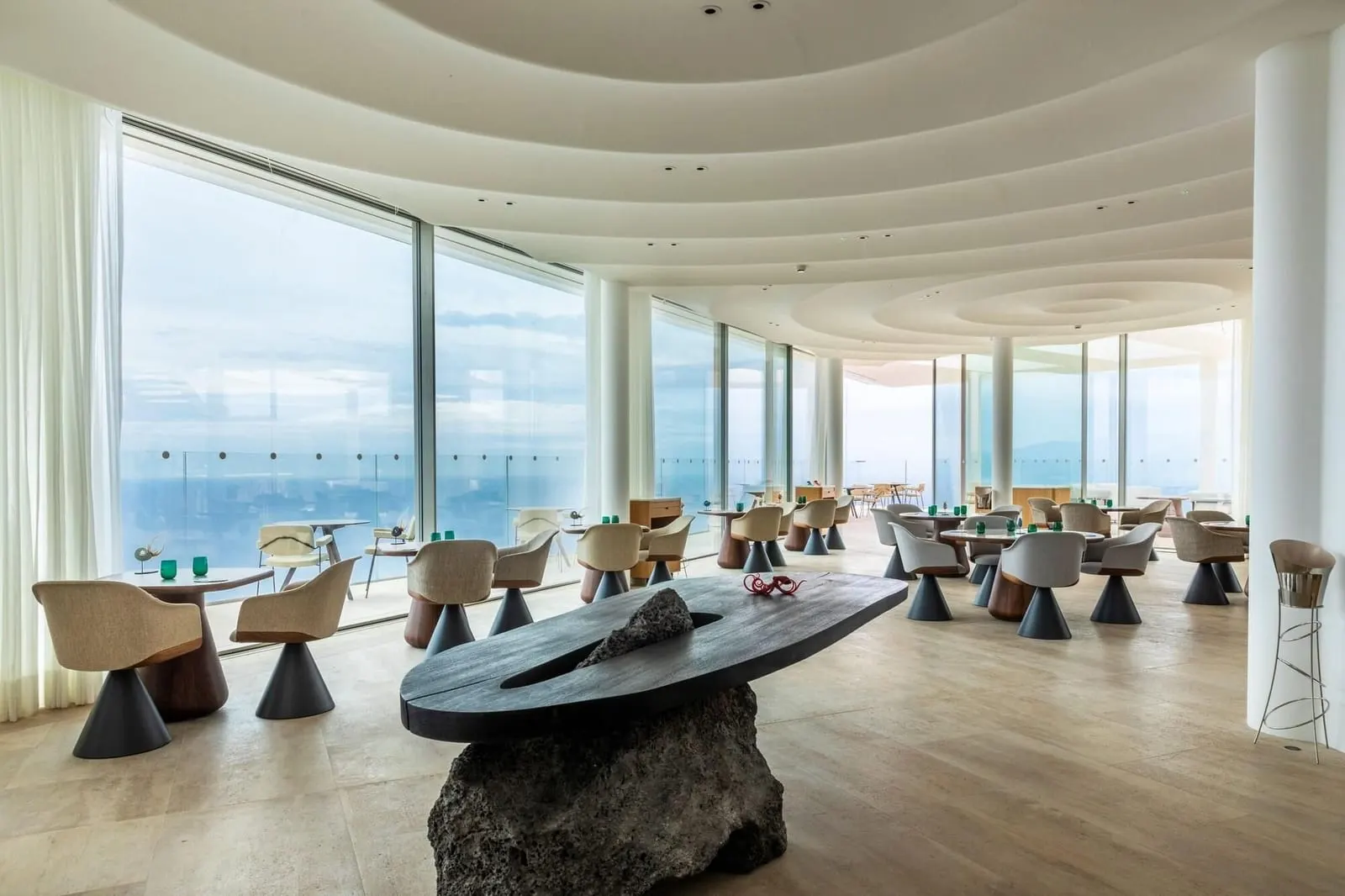 The Maybourne Riviera: The top-floor dining room