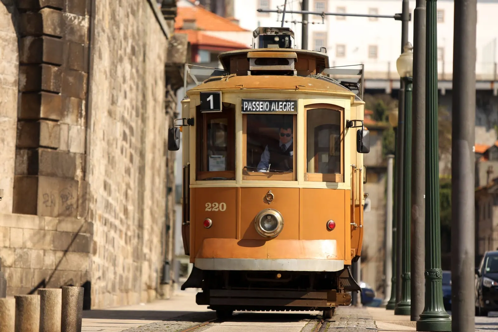 1872 River House: The number 1 tram passes the door