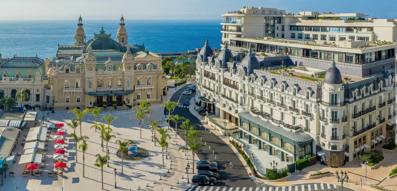 Hôtel de Paris Monte-Carlo: The hotel and the Casino from above